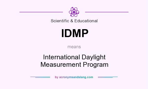 What does IDMP mean? It stands for International Daylight Measurement Program