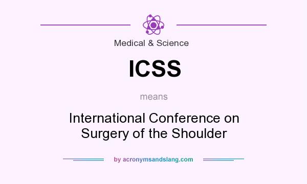 What does ICSS mean? It stands for International Conference on Surgery of the Shoulder
