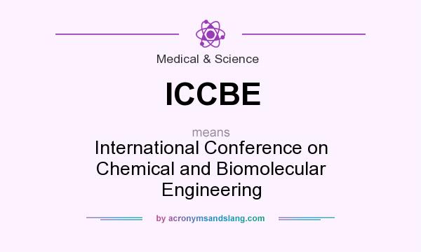 What does ICCBE mean? It stands for International Conference on Chemical and Biomolecular Engineering