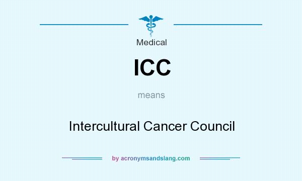 What does ICC mean? It stands for Intercultural Cancer Council
