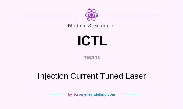 What does ICTL mean? It stands for Injection Current Tuned Laser