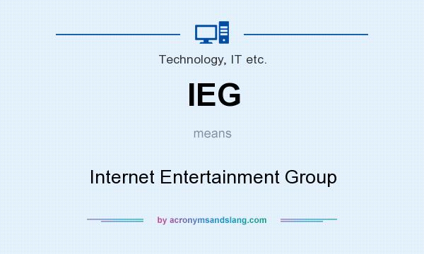 What does IEG mean? It stands for Internet Entertainment Group