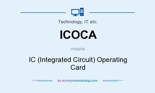 What does ICOCA mean? It stands for IC (Integrated Circuit) Operating Card