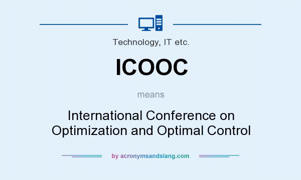 What does ICOOC mean? It stands for International Conference on Optimization and Optimal Control