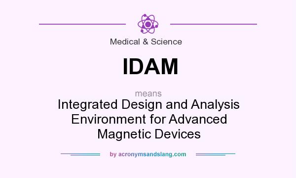 What does IDAM mean? It stands for Integrated Design and Analysis Environment for Advanced Magnetic Devices