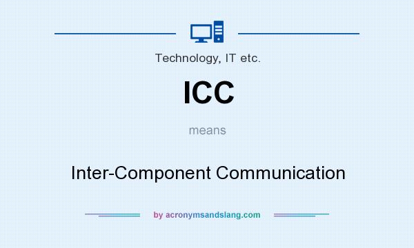 What does ICC mean? It stands for Inter-Component Communication