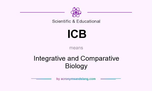What does ICB mean? It stands for Integrative and Comparative Biology