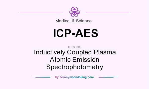 What does ICP-AES mean? It stands for Inductively Coupled Plasma Atomic Emission Spectrophotometry