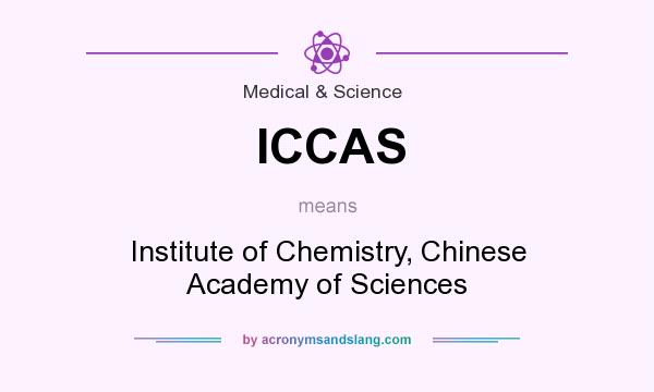 What does ICCAS mean? It stands for Institute of Chemistry, Chinese Academy of Sciences