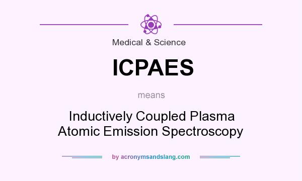 What does ICPAES mean? It stands for Inductively Coupled Plasma Atomic Emission Spectroscopy