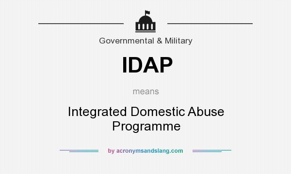 What does IDAP mean? It stands for Integrated Domestic Abuse Programme