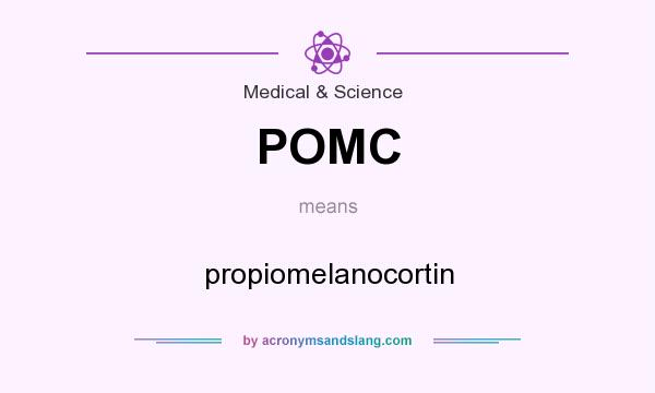 What does POMC mean? It stands for propiomelanocortin