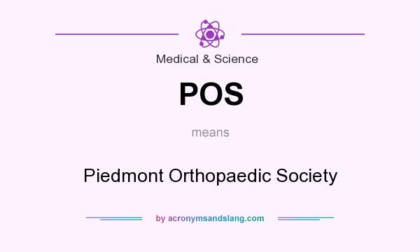 What does POS mean? It stands for Piedmont Orthopaedic Society