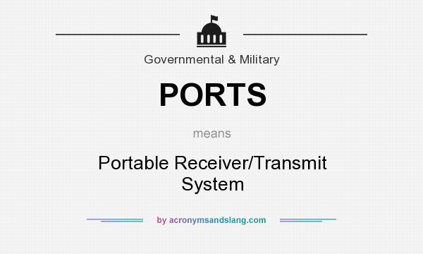 What does PORTS mean? It stands for Portable Receiver/Transmit System