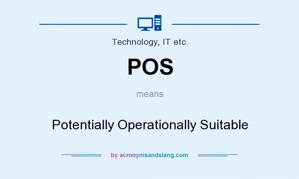 What does POS mean? It stands for Potentially Operationally Suitable