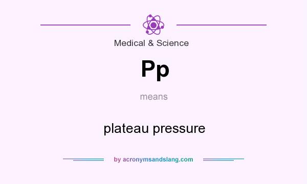 What does Pp mean? It stands for plateau pressure