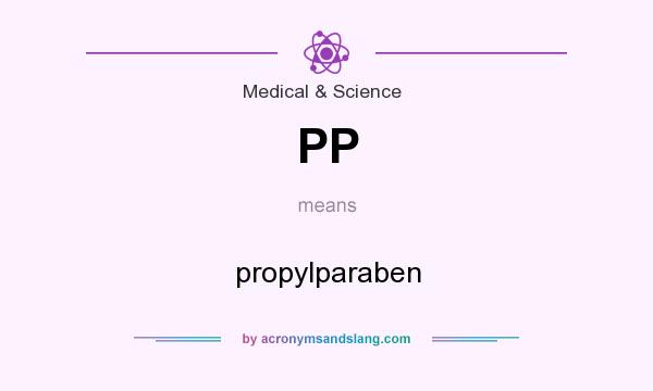 What does PP mean? It stands for propylparaben