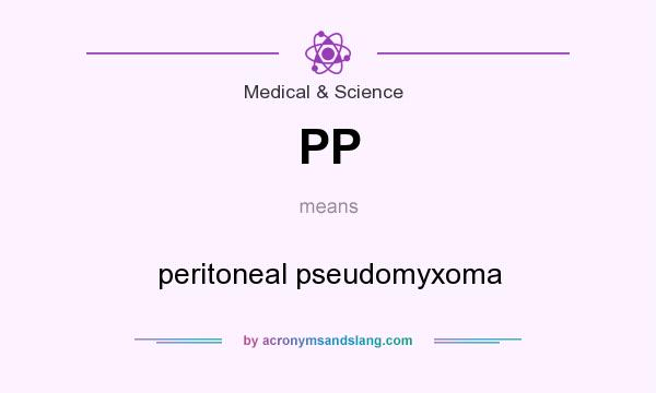What does PP mean? It stands for peritoneal pseudomyxoma