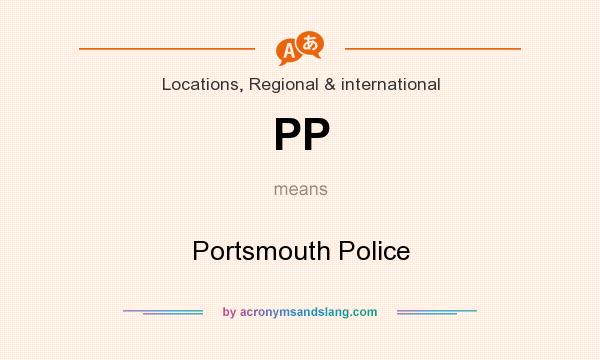 What does PP mean? It stands for Portsmouth Police