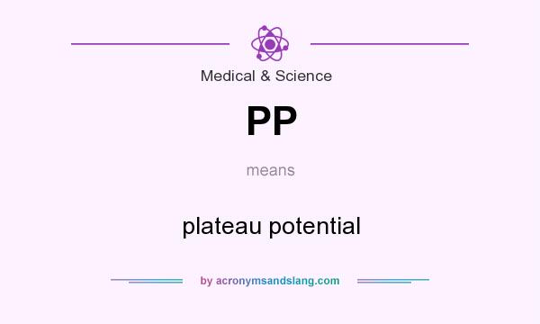 What does PP mean? It stands for plateau potential