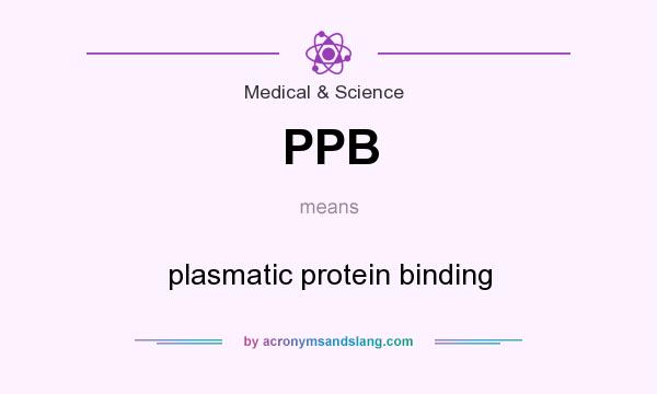 What does PPB mean? It stands for plasmatic protein binding