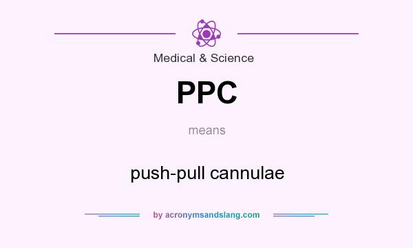 What does PPC mean? It stands for push-pull cannulae