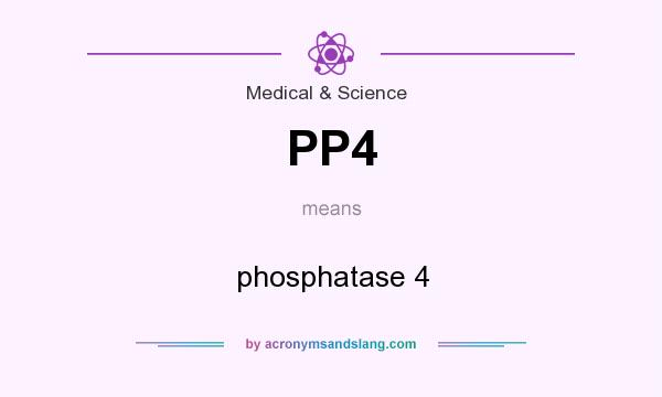 What does PP4 mean? It stands for phosphatase 4