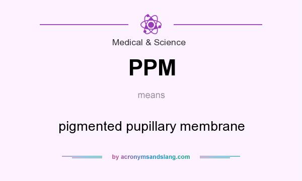 What does PPM mean? It stands for pigmented pupillary membrane