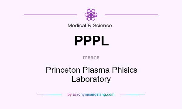 What does PPPL mean? It stands for Princeton Plasma Phisics Laboratory