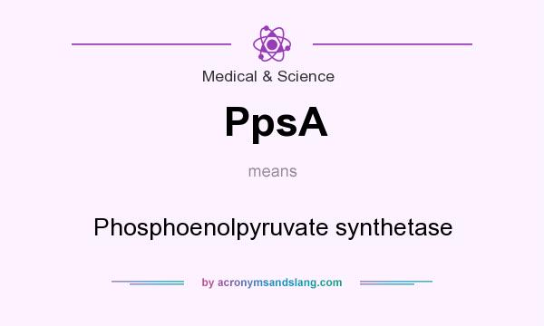 What does PpsA mean? It stands for Phosphoenolpyruvate synthetase