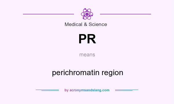What does PR mean? It stands for perichromatin region