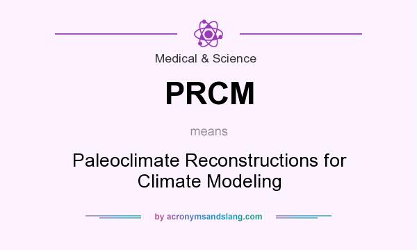 What does PRCM mean? It stands for Paleoclimate Reconstructions for Climate Modeling
