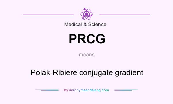 What does PRCG mean? It stands for Polak-Ribiere conjugate gradient