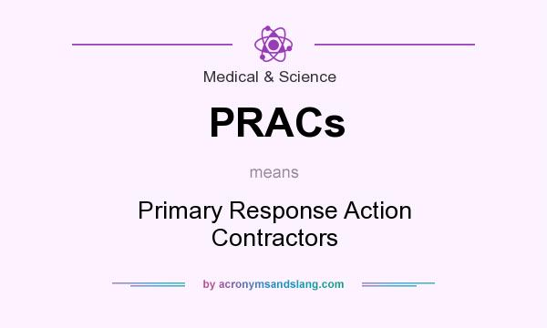 What does PRACs mean? It stands for Primary Response Action Contractors