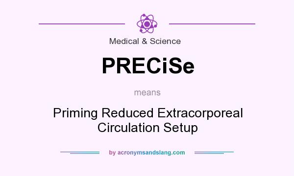 What does PRECiSe mean? It stands for Priming Reduced Extracorporeal Circulation Setup