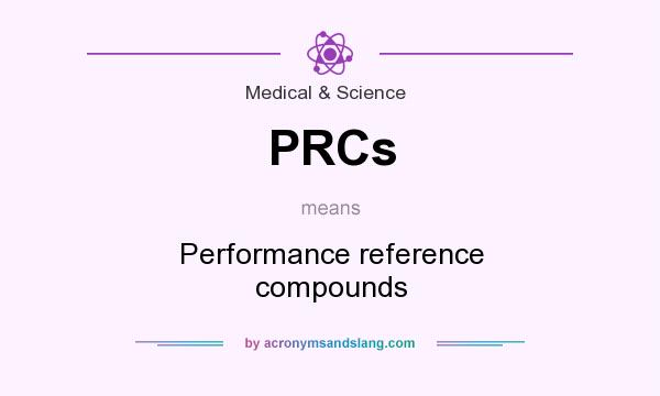 What does PRCs mean? It stands for Performance reference compounds