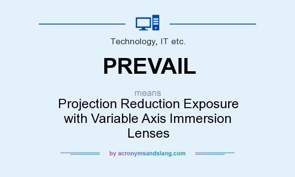 What does PREVAIL mean? It stands for Projection Reduction Exposure with Variable Axis Immersion Lenses