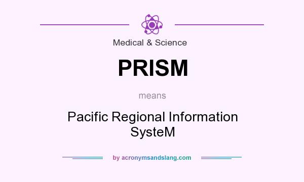 What does PRISM mean? It stands for Pacific Regional Information SysteM