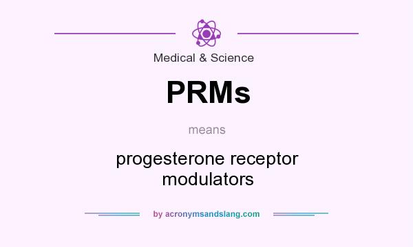What does PRMs mean? It stands for progesterone receptor modulators