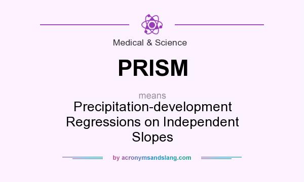 What does PRISM mean? It stands for Precipitation-development Regressions on Independent Slopes