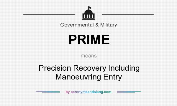 What does PRIME mean? It stands for Precision Recovery Including Manoeuvring Entry