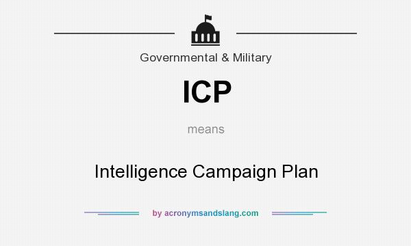 What does ICP mean? It stands for Intelligence Campaign Plan