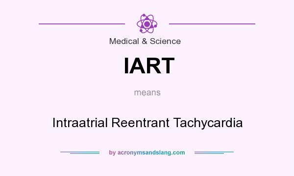 What does IART mean? It stands for Intraatrial Reentrant Tachycardia