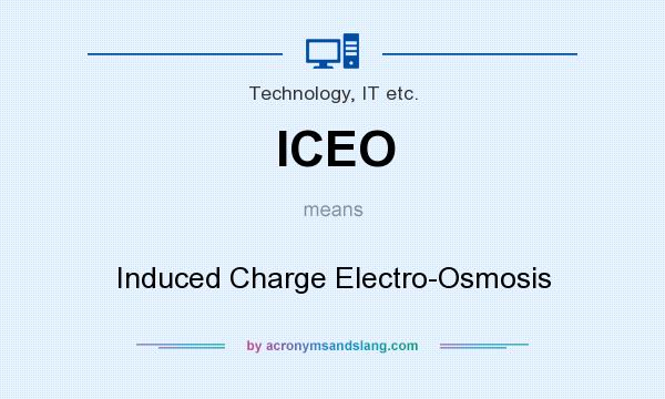 What does ICEO mean? It stands for Induced Charge Electro-Osmosis