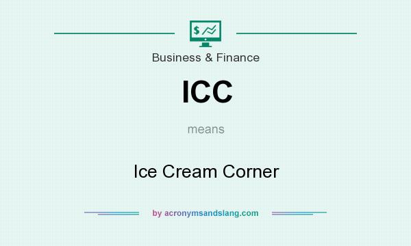 What does ICC mean? It stands for Ice Cream Corner