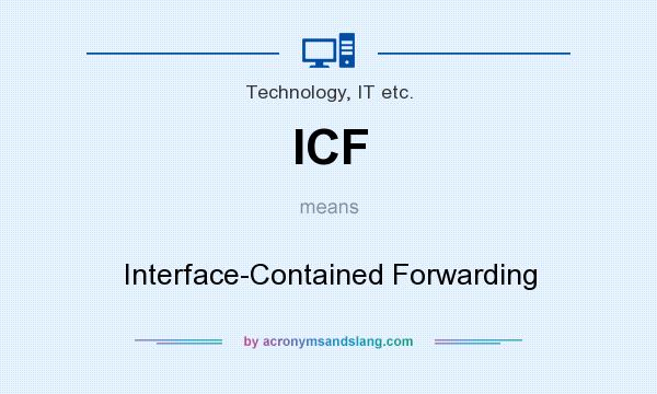 What does ICF mean? It stands for Interface-Contained Forwarding