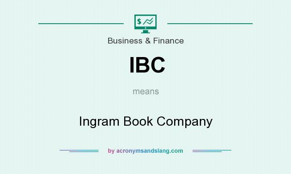 What does IBC mean? It stands for Ingram Book Company