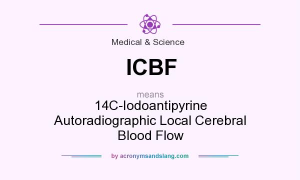 What does ICBF mean? It stands for 14C-Iodoantipyrine Autoradiographic Local Cerebral Blood Flow