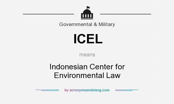 What does ICEL mean? It stands for Indonesian Center for Environmental Law
