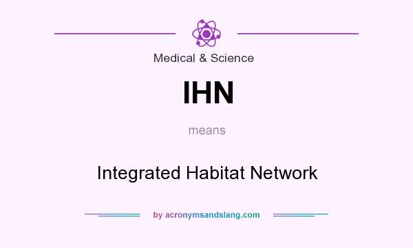 What does IHN mean? It stands for Integrated Habitat Network